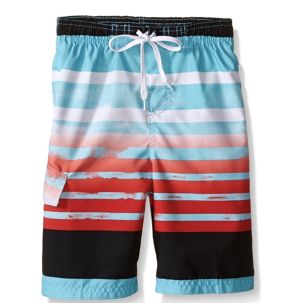 Kanu Surf Boys' Reflection Quick Dry UPF 50+ Beach Swim Trunk Medium 10/12 NWT